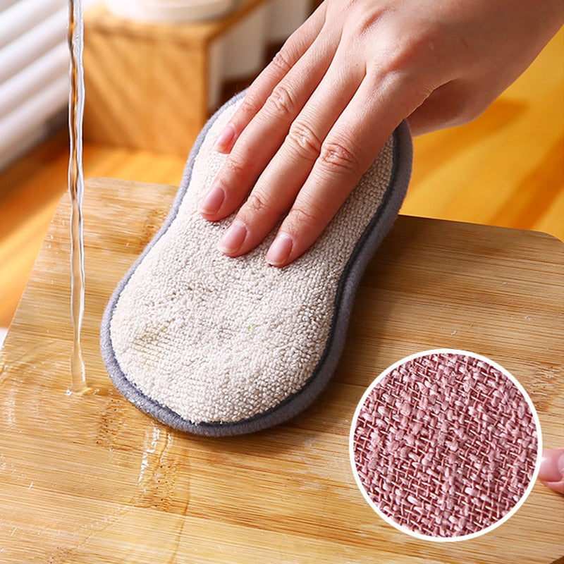 Double Sided Kitchen Cleaning Magic Sponge