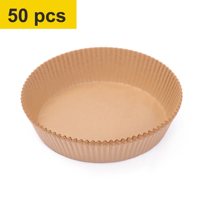 50pcs Air Fryer Disposable Non-Stick Paper Liner