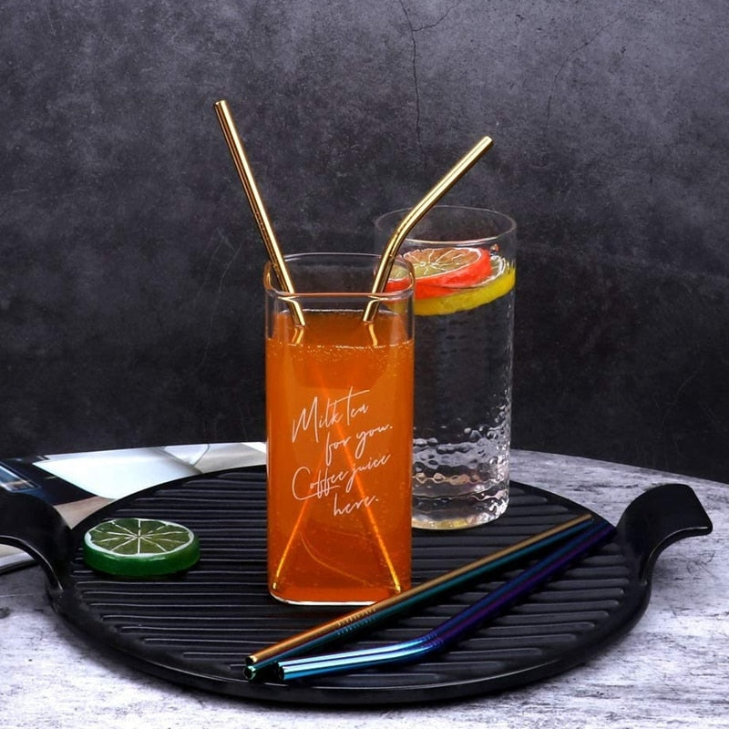 10 Colors Reusable Stainless Steel Eco-Friendly Straw