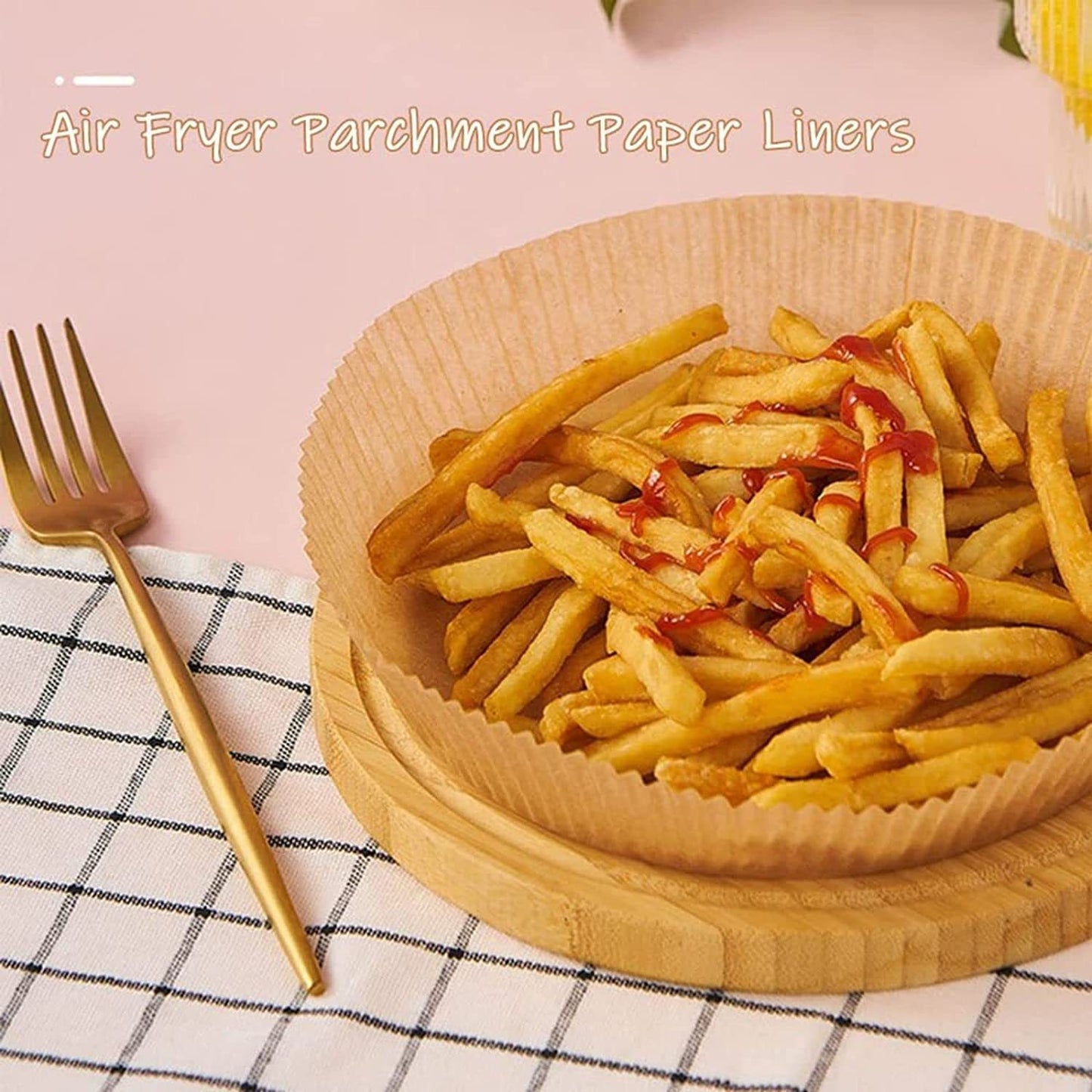 50pcs Air Fryer Disposable Non-Stick Paper Liner